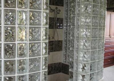 Glass Block Shower Walls - Photo of a beautiful shower wall built by A Glass Block Vision.