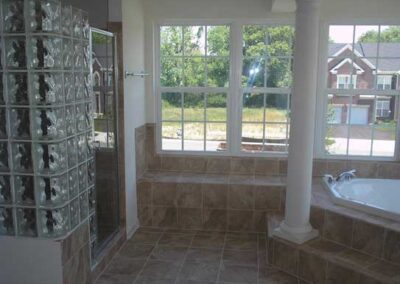 Glass Block Shower Walls - Photo of a beautiful glass block shower built by A Glass Block Vision.